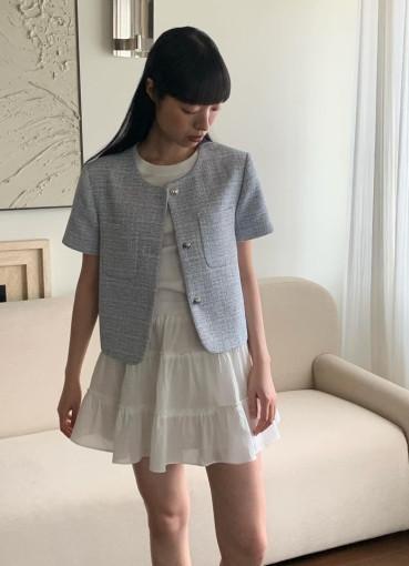 [아이당일] jinsim 진심 앙쥬 트위드 자켓 (2col)