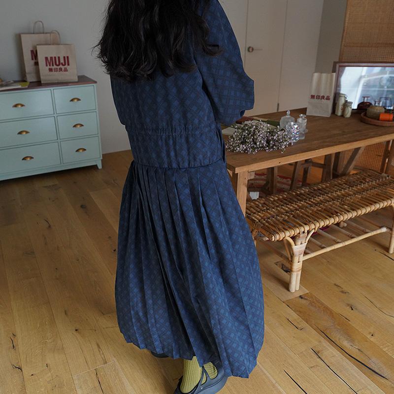 아모그 플리츠 원피스 47856