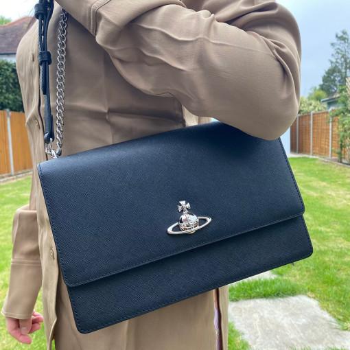 [💓오늘출발/아울렛] 비비안웨스트우드 플랩 숄더백 41020016-42078 /VIVIENNE WESTWOOD FLAP BAG (관부가세 포함)