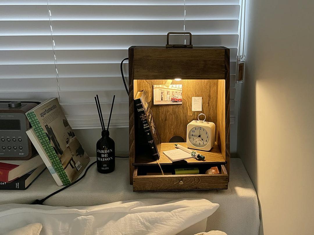 원목 데스크랜턴