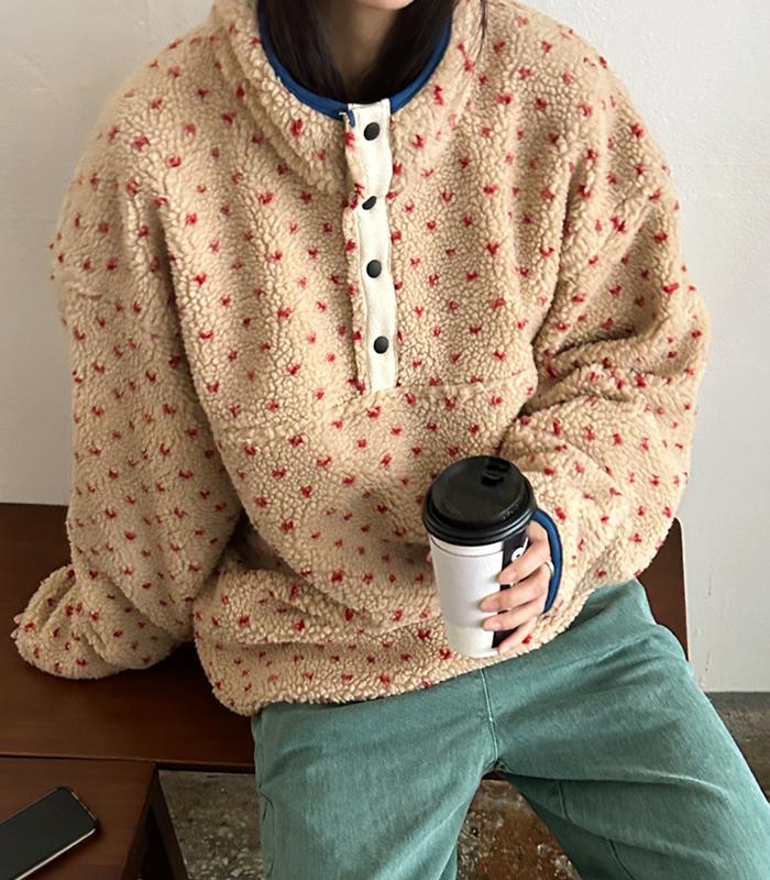 핀 양털 아노락 (남녀 공용)