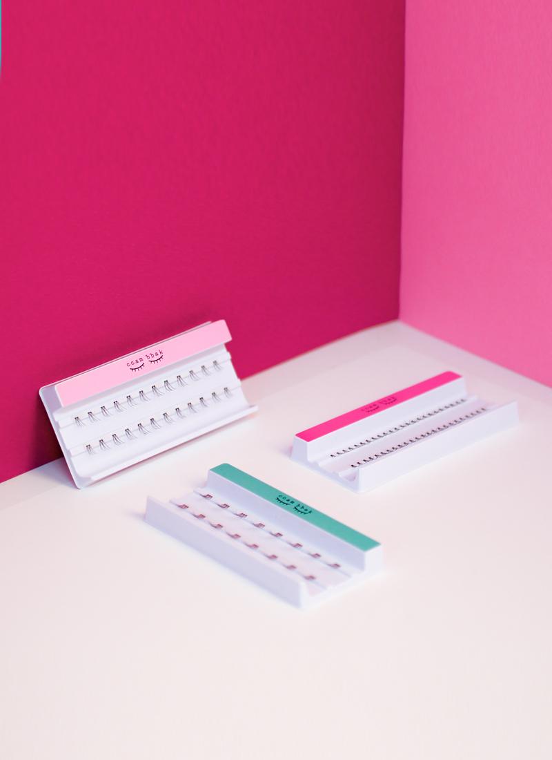 깜빡 가닥 속눈썹 8mm, 9mm, 10mm, 11mm, 12mm, 언더