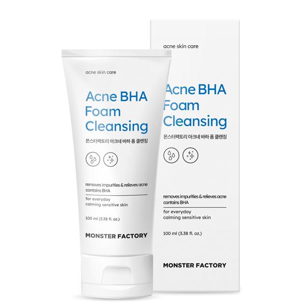 아크네 바하 폼클렌징 100g 여드름 피부 살리실산 약산성 폼클렌저