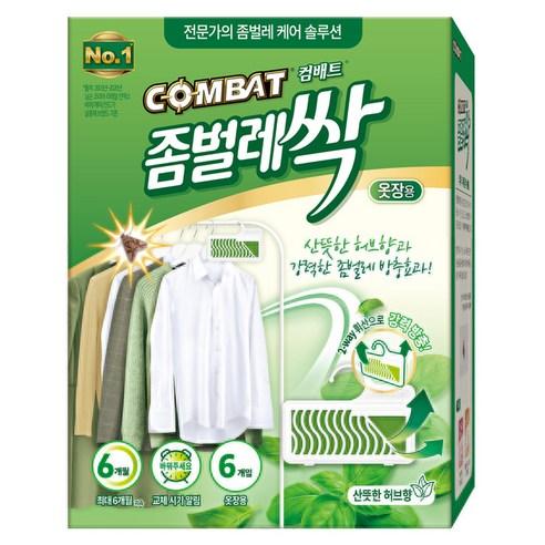 컴배트 좀벌레싹 옷장용 허브향 방충제 6p, 18g, 1개 - 좀벌레/나프탈렌 | 쿠팡