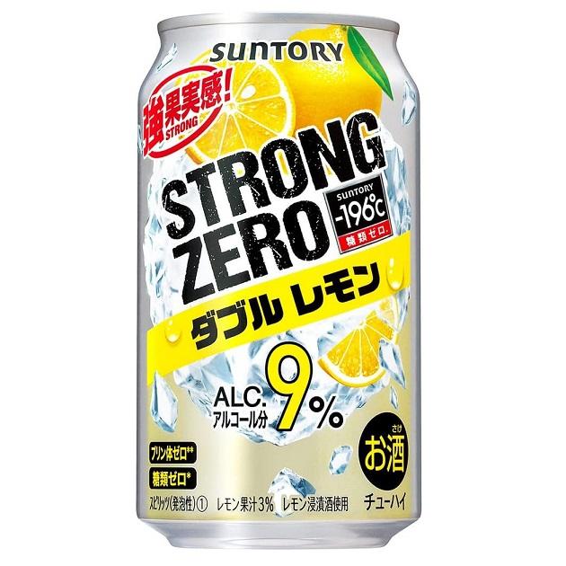 산토리 츄하이-196℃ 스트롱 제로 더블 레몬  350ml × 24캔 / 배송비포함