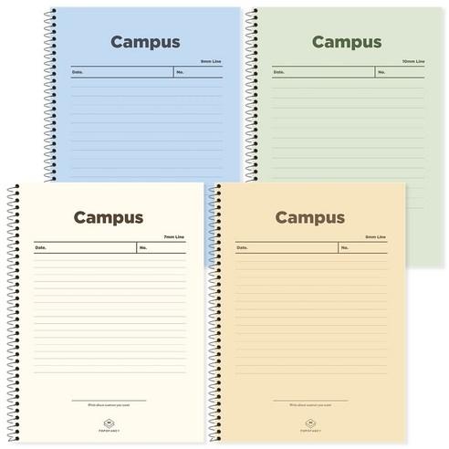 포포팬시 2000 캠퍼스 라인 노트 4종 세트, 아이보리, 옐로우,..., 1세트 - 유선/무선노트 | 쿠팡