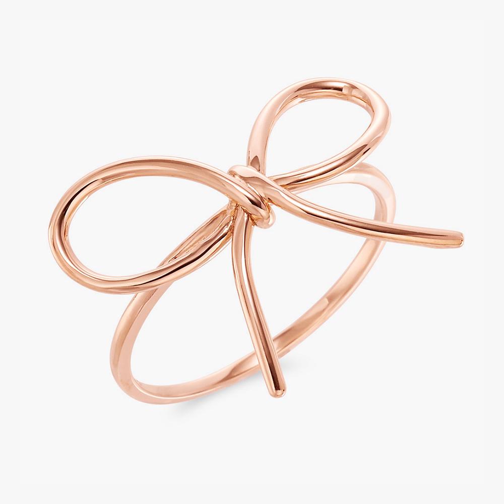 14K 18K 라인리본 반지