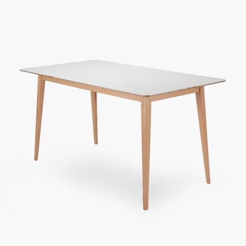 Urban White Wood Table / DINN-TB-08-80140-wt