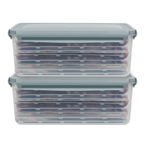 나누담 냉동 삼겹 생선 보관 트레이 용기 3L 2개