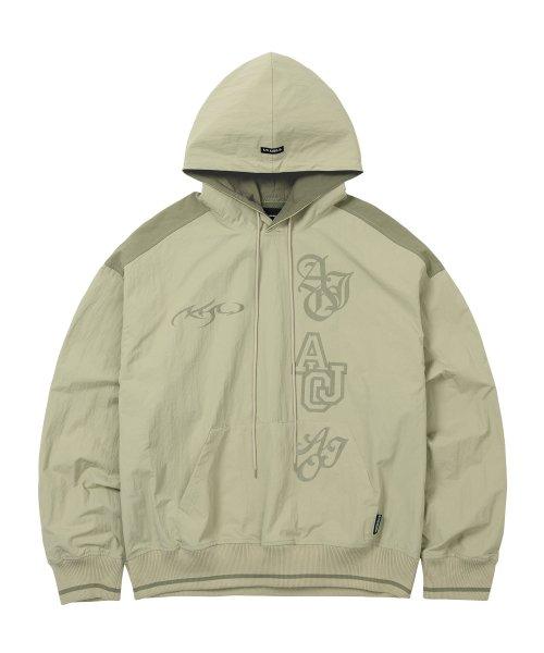 [PBA] Total Logo Nylon Hoodie [BEIGE]