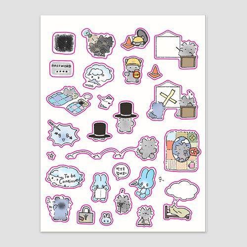 [가벼운 친구들] 수습스티커 02