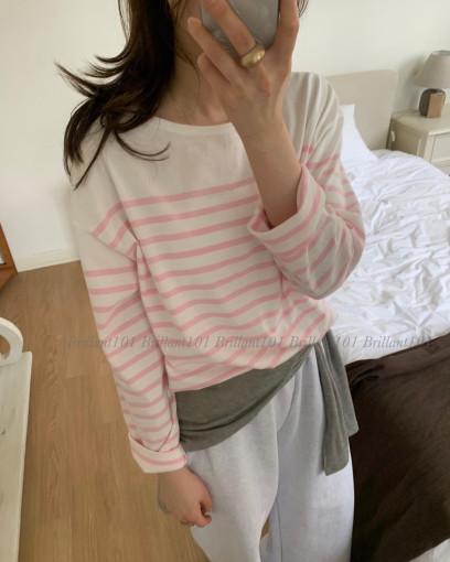 sale 당일/마레 보더풀오버 티셔츠 2colors