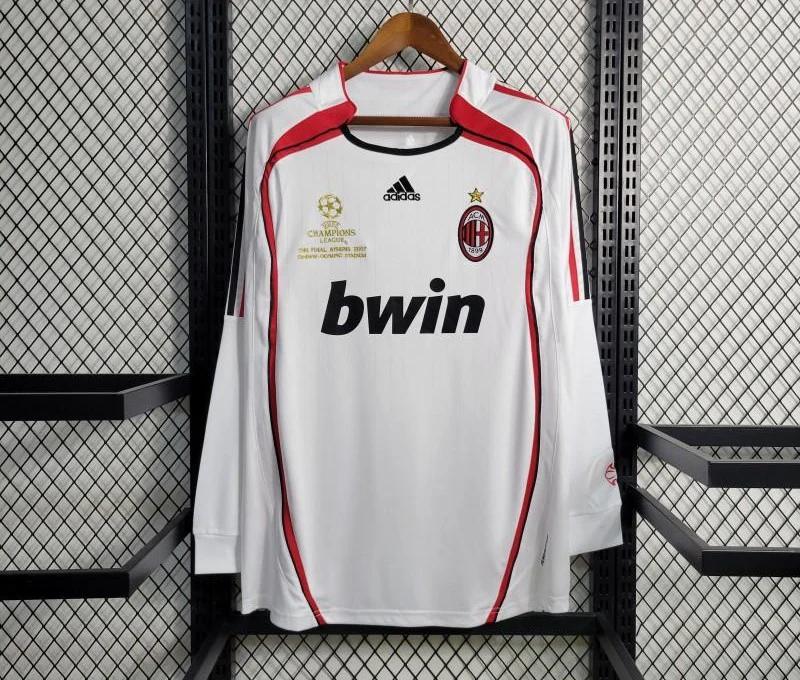 AC Milan Away Long Sleeve Retro Jersey 2006/2007 - kitzking.com