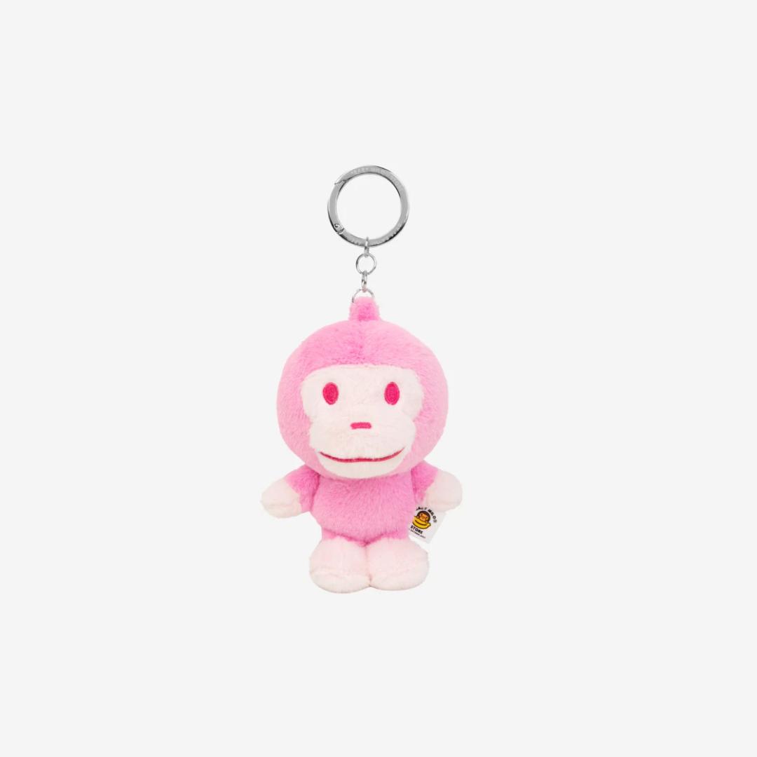 BAPE Baby Milo Plush Doll Keychain Light Pink