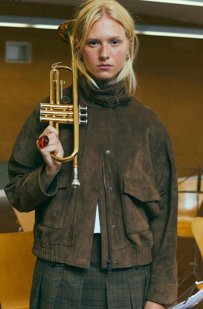 Oversized faux suede jacket