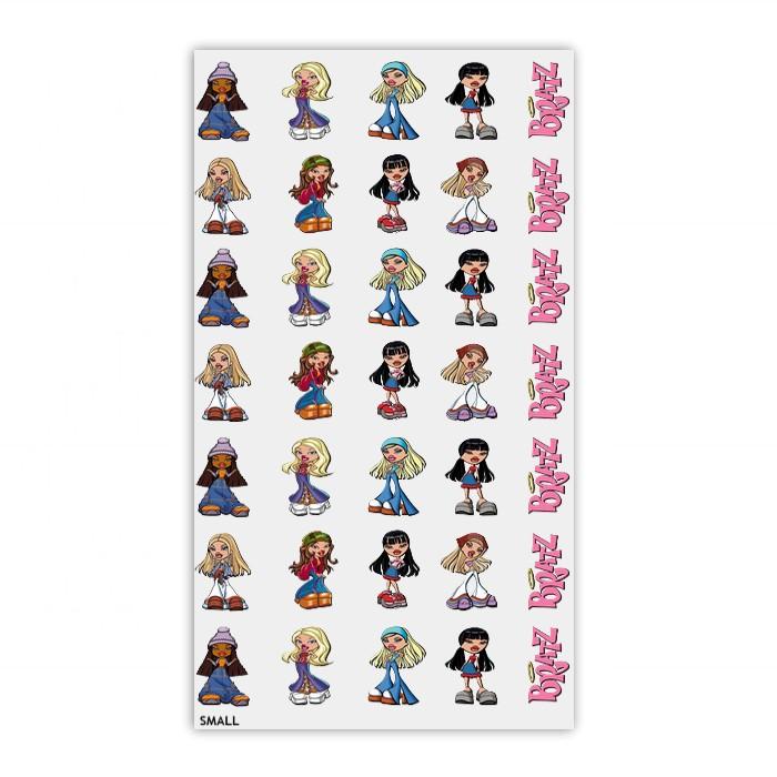 Cartoons B Dolls Nail Stickers Transfers