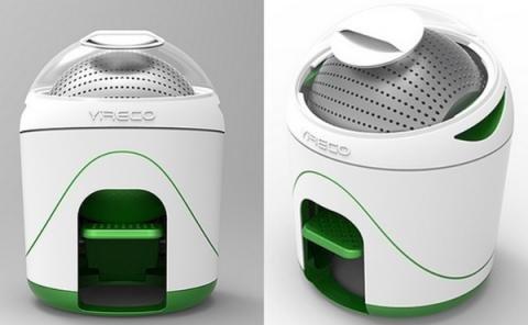 전기 없어도 페달 세탁기로 빨래 OK