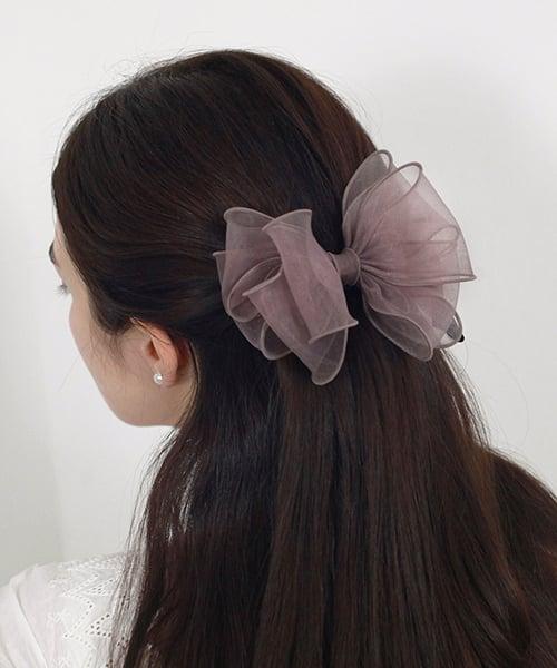 BF065 See-through layered ribbon pin