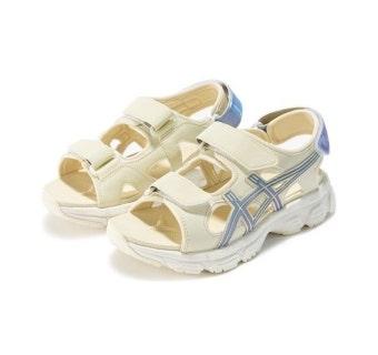 아식스 카하나 샌들 크림 블루