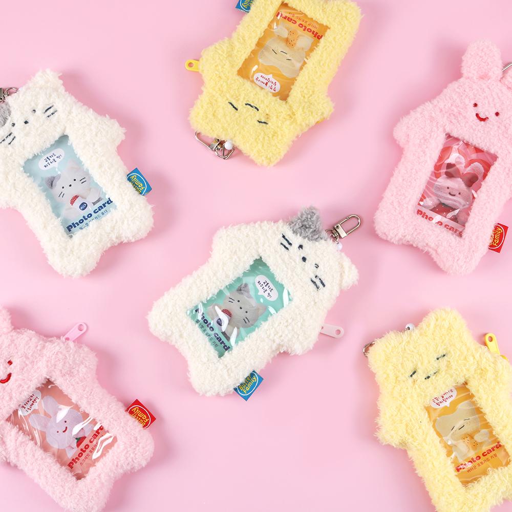 BT 밀크캣 포토카드 키링