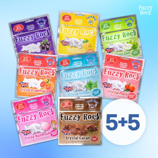 퍼지락 5+5 자일리톨 사탕 무설탕 캔디 8가지맛 쿨민트 5봉