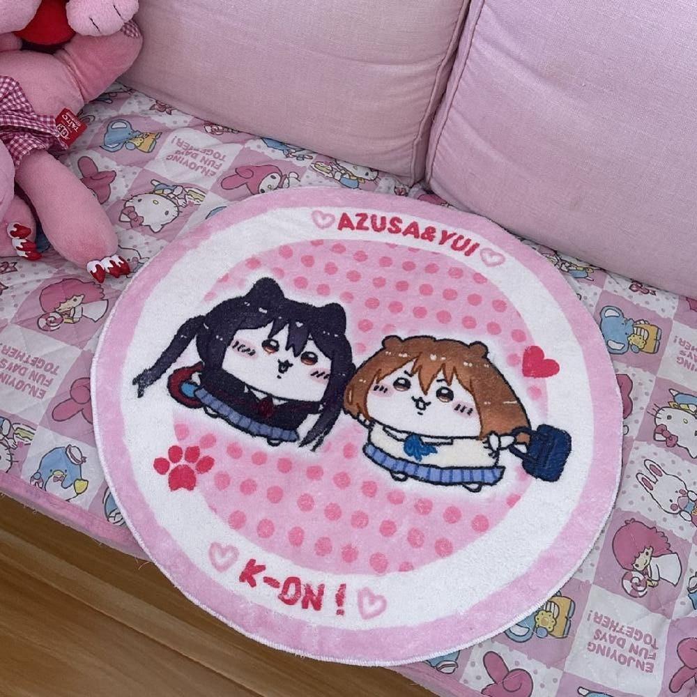 치이카와 원형 러그 3type 발매트 거실 매트 수입 미끄럼방지