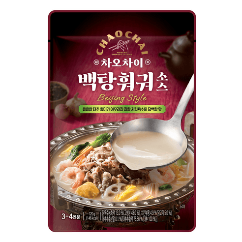 차오차이 백탕 훠궈 소스, 120g, 1개 - 중화/일식/동남아 | 쿠팡