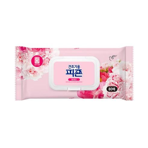 피죤 건조기용 오리지널 섬유유연제 핑크로즈 본품, 80매, 1개 - 시트섬유유연제 | 쿠팡