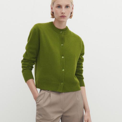 마시모두띠 울 캐시미어 블렌드 니트 가디건 5674/586 그린 블루