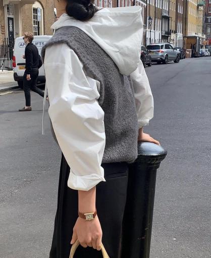 [아이,네이비당일]Over t 후드 셔츠