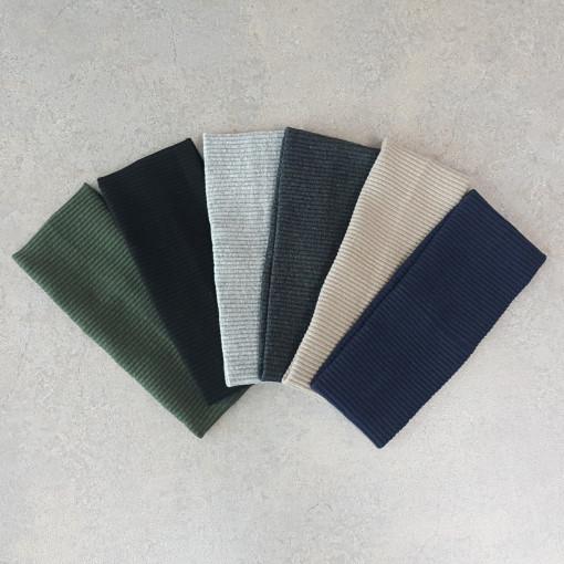 국산 남자헤어밴드 넓은 면 머리띠 골지 무지 여자