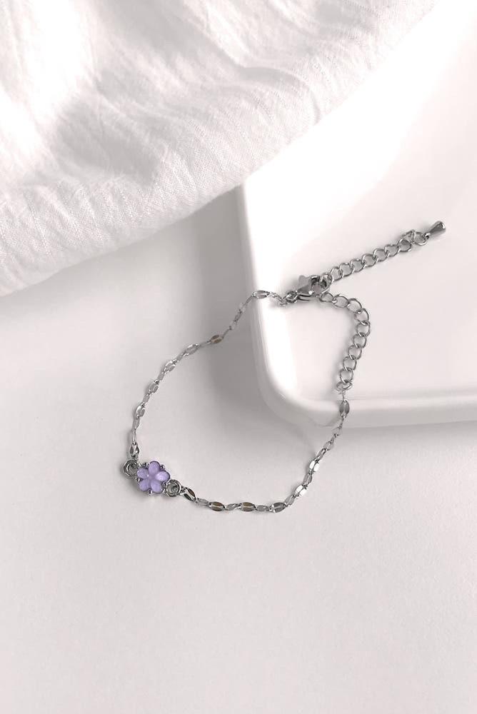 MB2 써지컬 후원팔찌 기부 생리대지원 20대여자 우정팔찌 블루밍 퍼플 자카란다