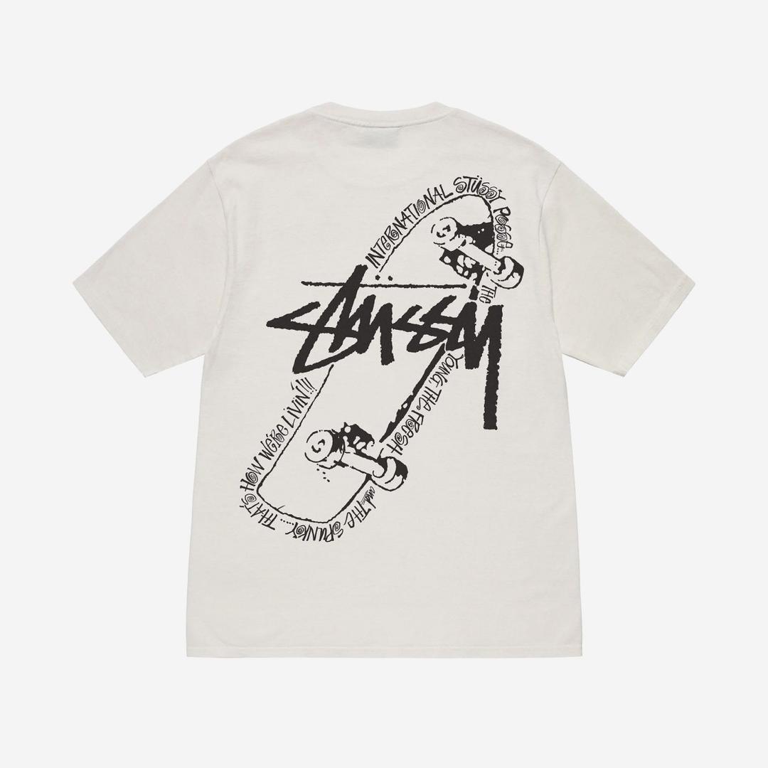 Stussy Skate Posse Pigment Dyed T-Shirt Natural