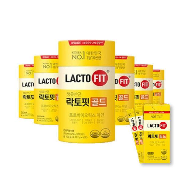 락토핏 골드 50포 6통 (300일분) +증정