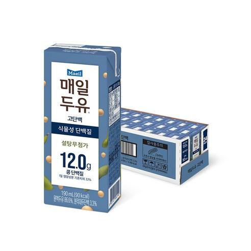 매일유업 매일두유 고단백, 190ml, 24개