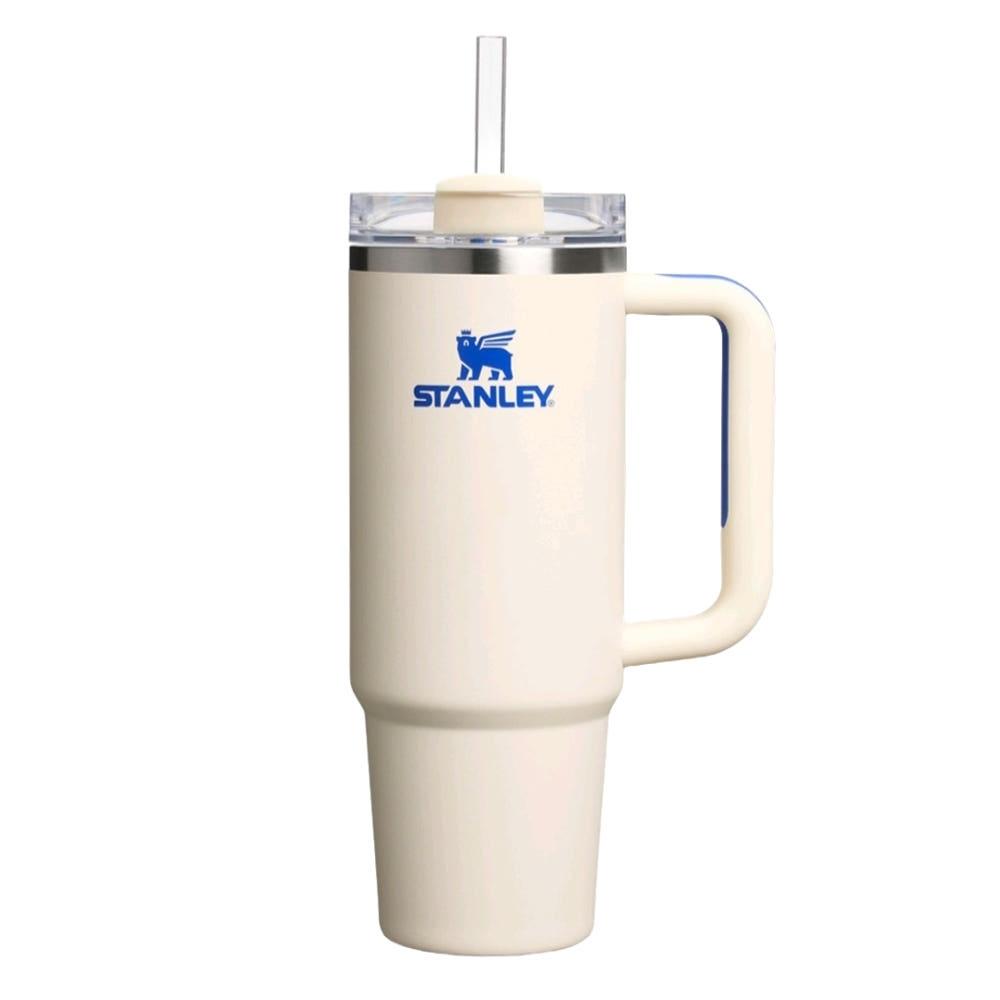 [오아시스 컬렉션]스탠리 퀜처 H2.0 플로우 스테이트 텀블러 887ml, 크림 로얄