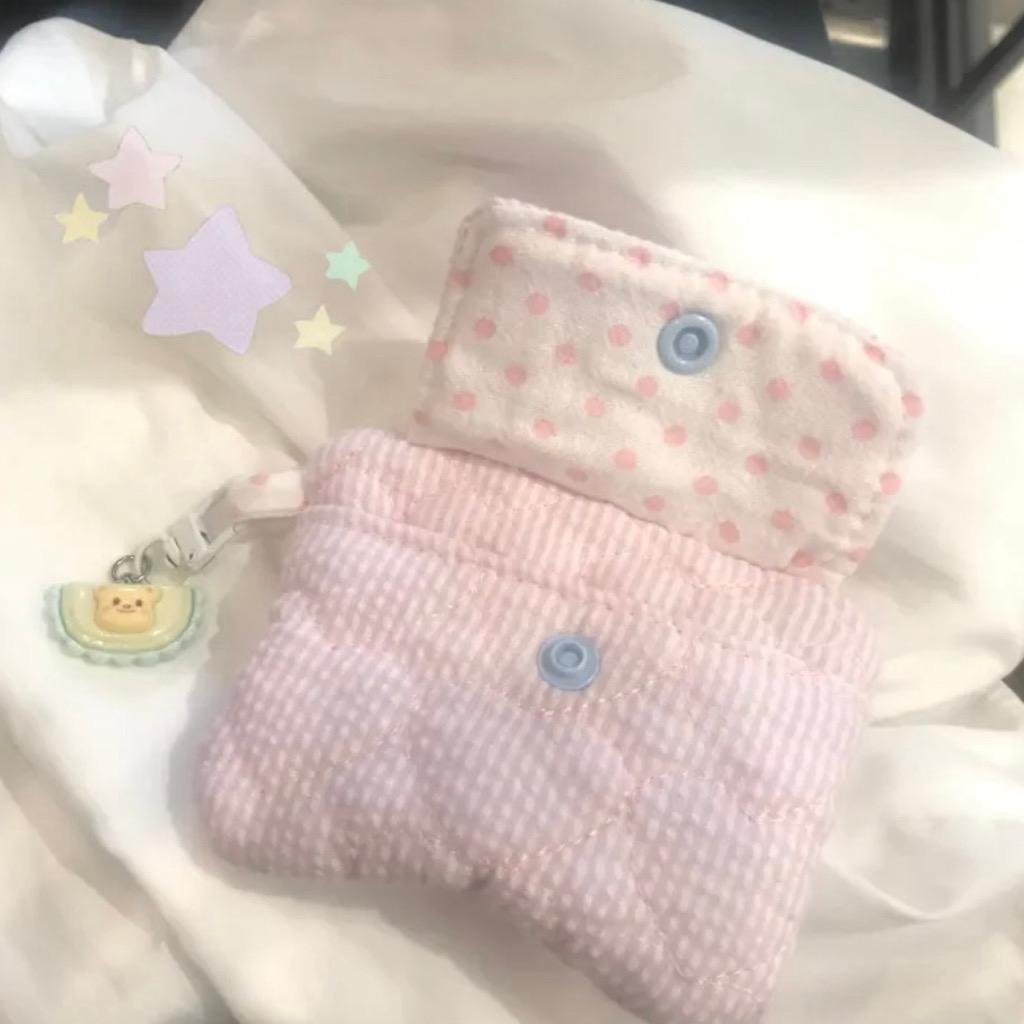 솜사탕 하트 미니포켓 