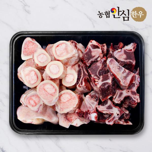 (신선집중) 농협안심한우 1등급 한우 사골잡뼈 4kg(사골 2kg+잡뼈 2kg) 대용량 하루특가