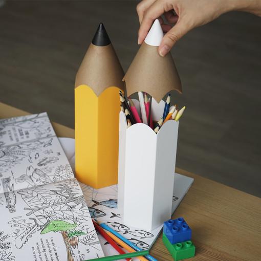 퀄리디자인 딘솔 연필꽂이 색연필통 볼펜 정리함 : 퀄리디자인
