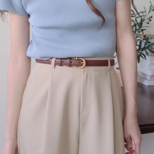 오드 소가죽 긴기장 레더 벨트