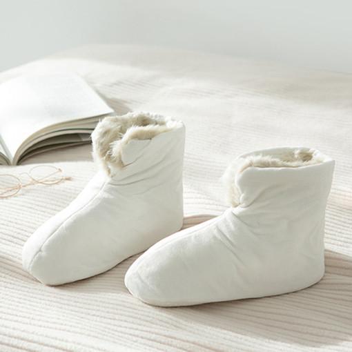 JOHN LEWIS 털 슬리퍼 화이트