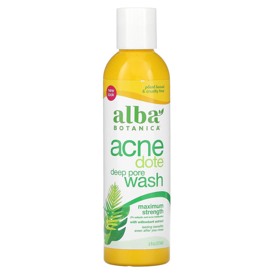 Alba Botanica, Acne Dote, 딥 포어 워시, 오일 무함유, 177ml(6fl oz)