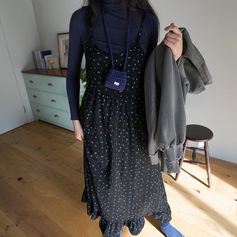 플라워 골덴프릴 원피스 49233