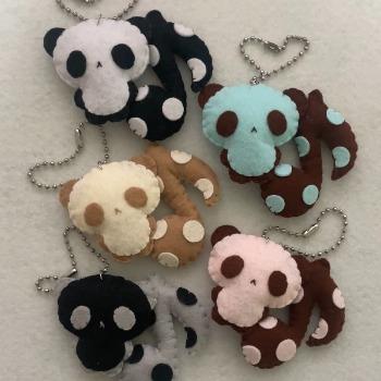 (~3/3일 까지)핸드메이드 펠트 키링♪🐼 음표 판다 🐼♪  | WitchForm - 우리끼리 사고파는 창작마켓