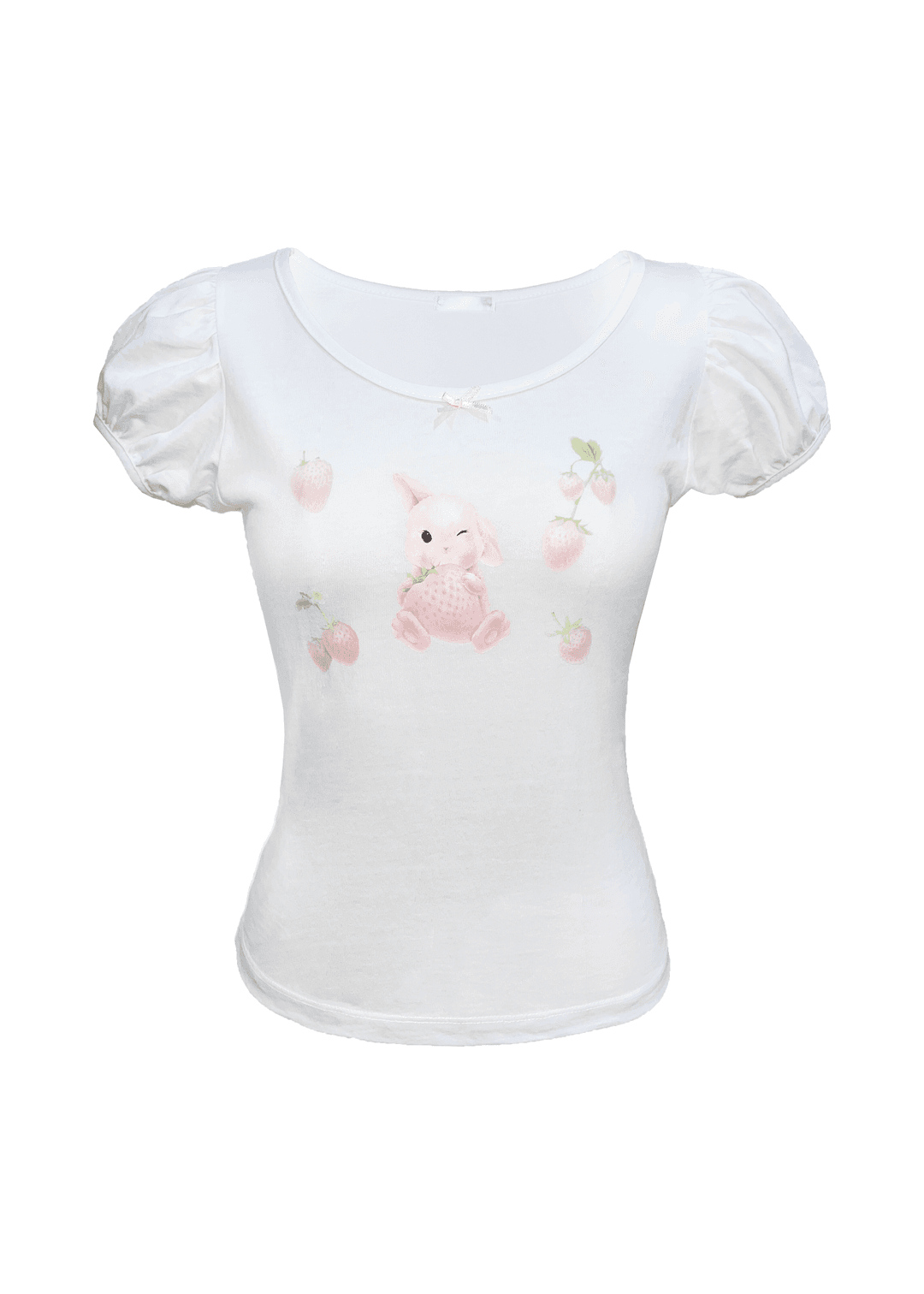 Berry Bunny Tee (WHITE)