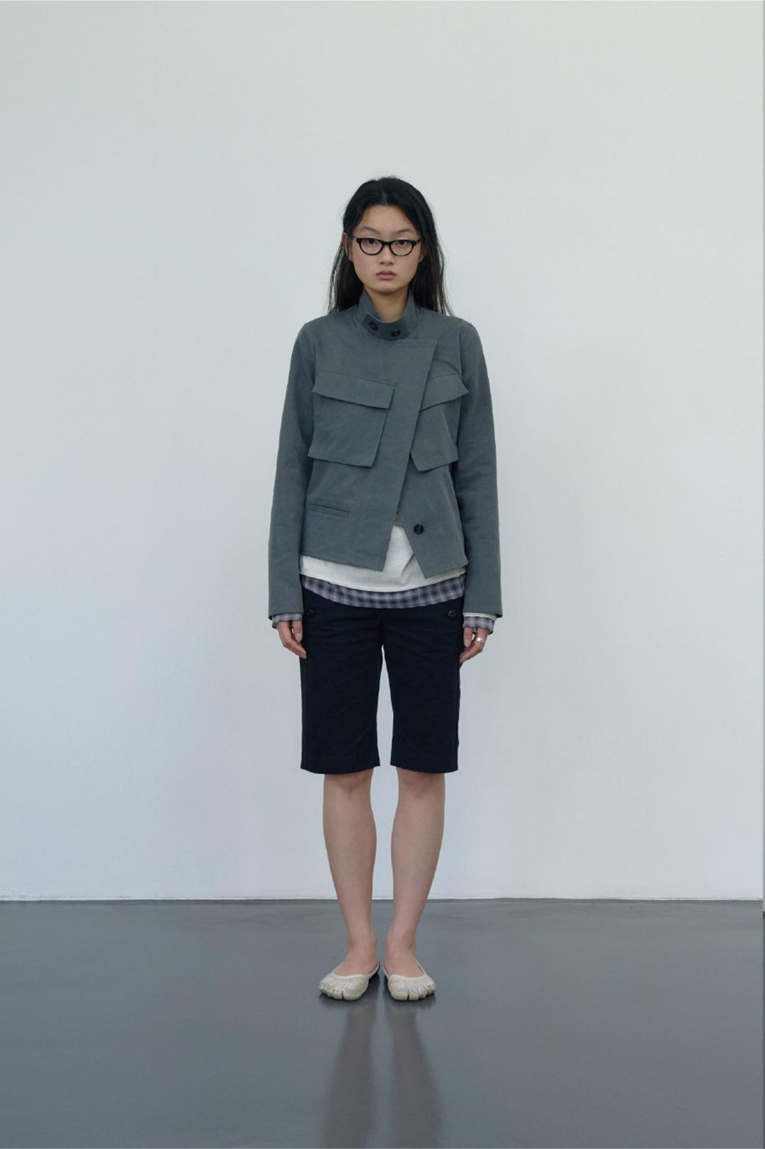 Mili Cotton Jacket Charcoal
