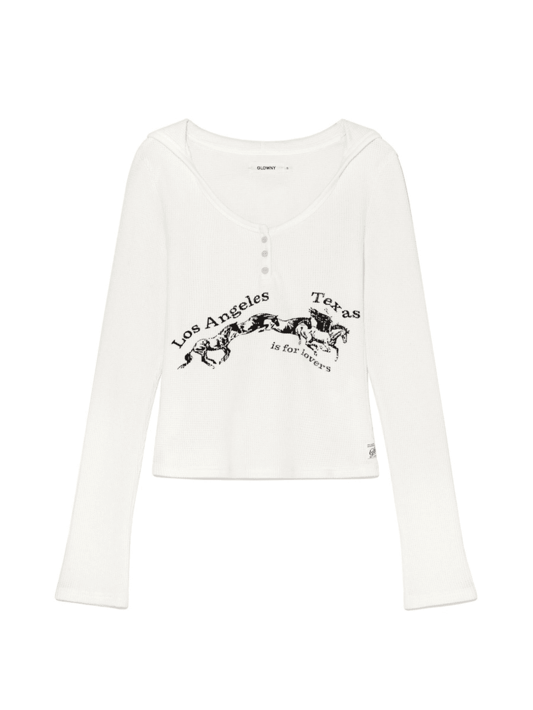 TEXAS WAFFLE LONG SLEEVE (WHITE)