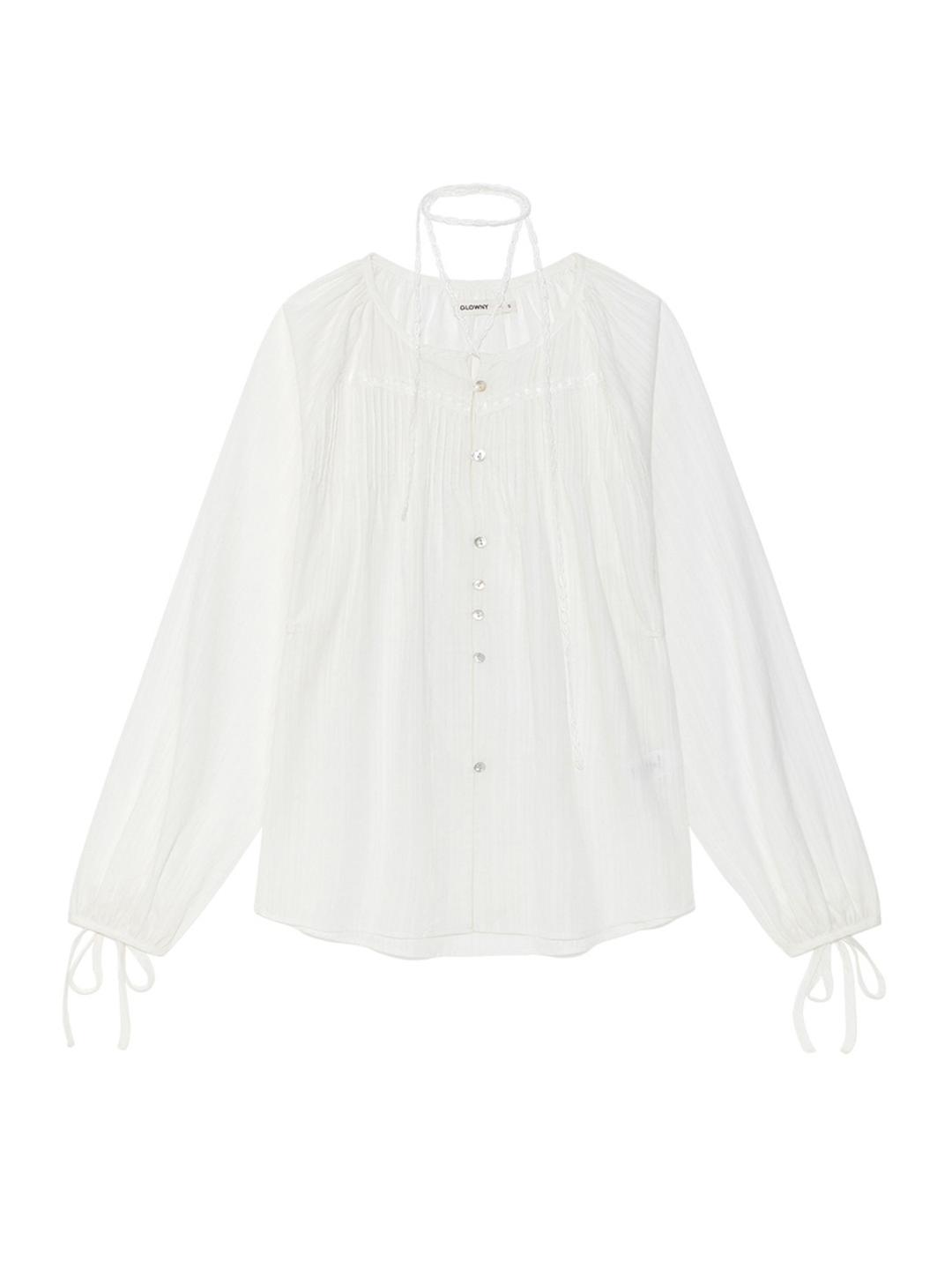MISTY SHEER BLOUSE (WHITE)