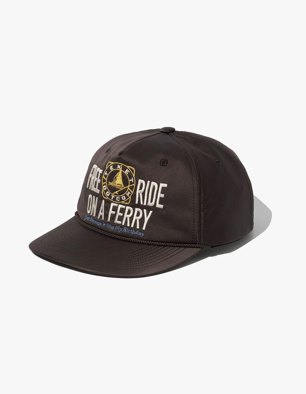 Plan14 Ferry Satin Cap - Dark Brown