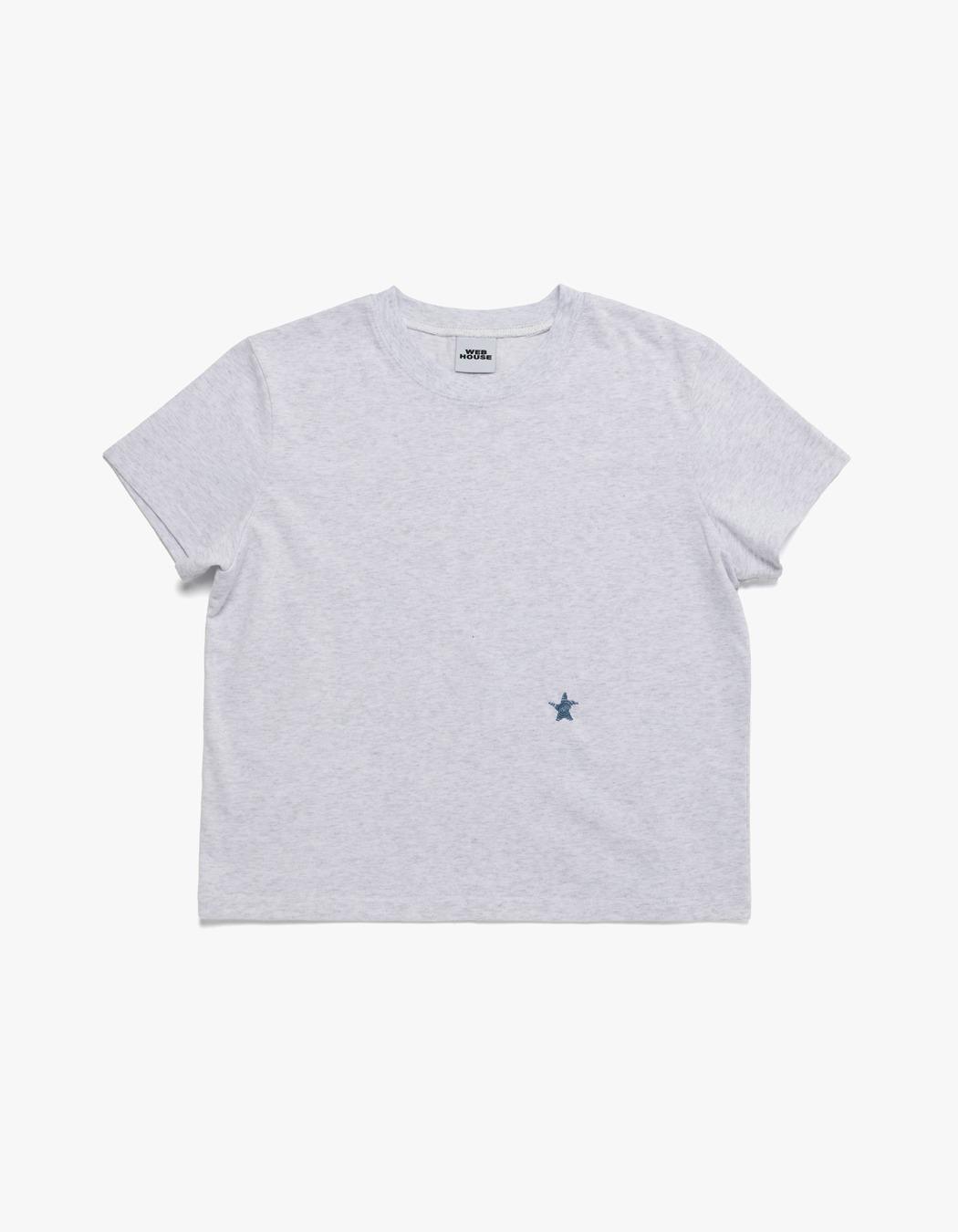 Twister Star Angel Tee - Ash Grey